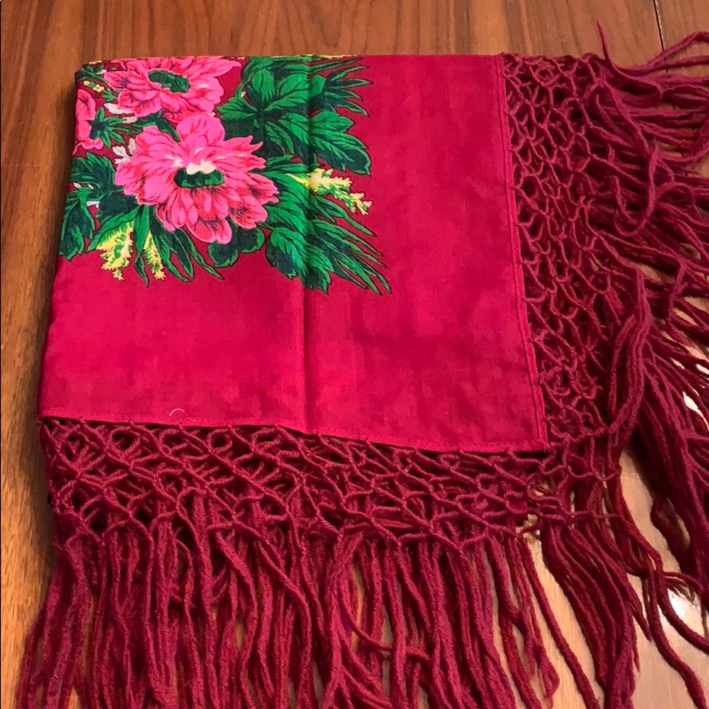 52” Square Fringed Shawl